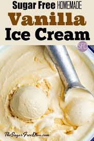 The Recipe For Delicious Sugar Free Vanilla Ice Cream Sugar Free Ice Cream Recipe Homemade Vanilla Ice Cream Sugar Free Ice Cream