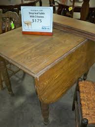 175 Antique Drop Leaf Oak Table Great Condition Has Wheels See This And Other Gently Used Furniture At The Ha Drop Leaf Table Table Antique Drop Leaf Table