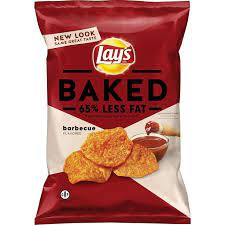 Lay S Oven Baked Barbecue Flavored Potato Chips 6 25oz Snacks Baked Chips Potato Chips