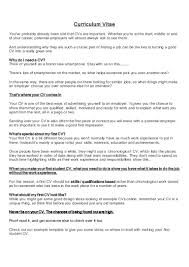 curriculum vitae & notes