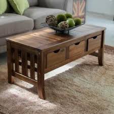 For family game night, have board games easily accessible inside of a large trunk. Rustic Coffee Table Storage Bench 3 Drawer Acacia Wood Natural Indoor Outdoor Ebay
