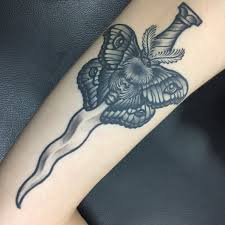 143 reviews $$ tattoo well, i found that at moth and dagger tattoo, where mario just finished my second tattoo i had done by him. see all moth and dagger tattoo studio reviews ftw tattoo parlor. Matt Buck On Twitter One Year Healed On The Inner Bicep Noidolsnyc Email Noidolsnyc Gmail Com With All Questions And Inquiries Moth Mothtattoo Dagger Daggertattoo Https T Co Akykimk0yj