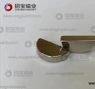 Customizable NdFeB Neodymium Semicircular Arc Magnets with Zinc Coating