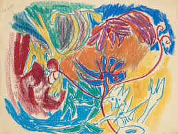 That year the artist settled in venice, where he met peggy guggenheim, who gave him studio space and exhibited his work in her palazzo in 1954. Tancredi Parmeggiani Untitled Bukowskis