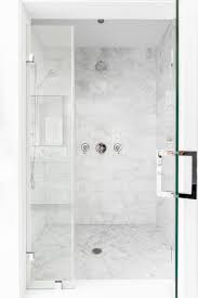 Maybe you would like to learn more about one of these? Honed Marble Herringbone Shower Floor Tiles Transitional Bathroom