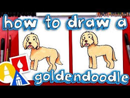 How To Draw A Goldendoodle Art For Kids Hub Art For Kids Hub Goldendoodle Art Kids Canvas Art