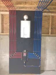Install Of A Pex Manifold With A Rinnai Tankless Water Heater Pex Plumbing Heating And Plumbing Diy Plumbing