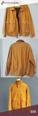 Vtg Men S Timberland Bomber Leather Jacket M Leather Bomber Jacket Timberland Jacket Leather Jacket