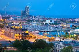 This card is perfect to bring out the party animal in you and let it all out on the dance floor. Barcelona Spain Skyline At Night Horbor View Stock Photo Picture And Royalty Free Image Image 10859150