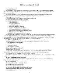 Stadii de dezvoltare morală a unei firmei. Elaborarea Unui Plan De Afaceri