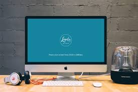 Grab This Gorgeous Close Up Clean Imac Display Into Your Repertoire Free Psd Mockup To Give A Boost To Your Designer Life Lovely Mo Imac Harman Kardon Mockup