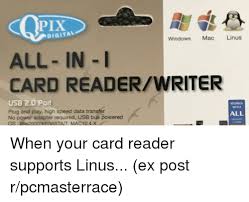 Digital Windows Mac Linus All In I Card Readerwriter Usb 20 Por Works With Plug And Play High Speed Data Transfer No Power Adapter Required Usb Bus Powered Os Win2000xpmista7 Mac104x All