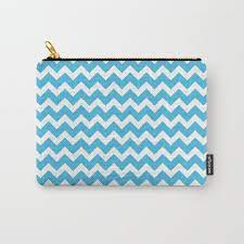Buy Chevron Neon Blue And White Carry All Pouch By Thomandthali Worldwide Shipping Available At Society6 Com Just One Of Mill Neon Blue Pouch Blue And White