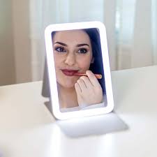 Portable Makeup Mirror with Lights and ...