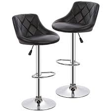 There are many advantages to memory swivels over stationary. Counter Height Bar Stools Set Of 2 Barstools Swivel Stool Height Adjustable Bar Chairs With Back Pu Leather Swivel Bar Stool Kitchen Counter Stools Dining Chairs Buy Online In Bermuda At Bermuda Desertcart Com