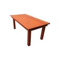 Amazing wood + master craftsman = fine furniture. Best Redwood Farmhouse Heart Stained 10 Ft Redwood Outdoor Dining Table Fdt 31h38w120l 1905 The Home Depot