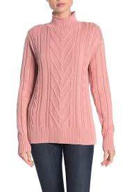 Cotton + wool + nylon blend. J Crew Mock Neck Cable Knit Sweater In Pinch Modesens