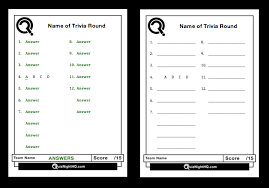 Do you want to enjoy a trivia night with your friends? Trivia Round Question Sheet Template Quiznighthq