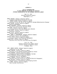 Appendix B: List of Presentations to the Committee