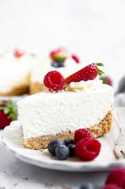 Of cream cheese, 3/4 cup sugar, 2 eggs + 1 yolk, 1/4 cup sour cream, and 2 t. Easy No Bake Cheesecake Recipe With Video Savory Nothings