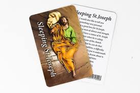 He is powerful with god. Direct From Lourdes Laminated Sleeping Saint Joseph Prayer Card