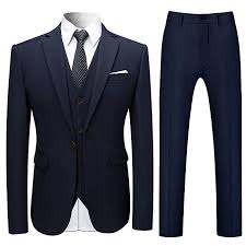 Hochzeitsoutfit Fur Herren Slim Fit 3 Teiliger Moderner Anzug Bestehend Aus Sakko Weste Und Hose 1 Knopfe Sak Anzug Herren Slim Fit Anzug Herren Anzug Weste