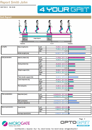 Microgate Optogait Gait Analysis Diagram Assessment