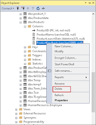 Overview Of The Sql Delete Column From An Existing Table Operation