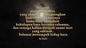 Seburuk apa pun hari kemarin, jangan jadikan itu sebagai penghambat untuk menjalani. Ucapan Selamat Pengantin Baru Kata Mutiara Youtube
