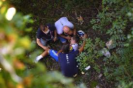 Compared to eddy merckx at age 19, he is regarded as one of the. Remco Evenepoel Fractures Pelvis 2020 Il Lombardia Crashes