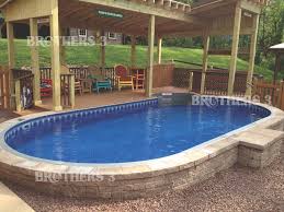 Semi Inground Pools Brothers 3 Pools In 2020 Radiant Pools Semi Inground Pools Pools Backyard Inground