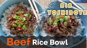 Rasa dan teksturnya gak jauh beda dengan yang asli, kok. Beef Ricebowl Ala Yoshinoya Beef Yakiniku Youtube