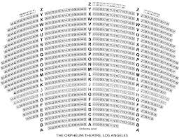 Orpheum Theatre Seating Chart World Of Reference