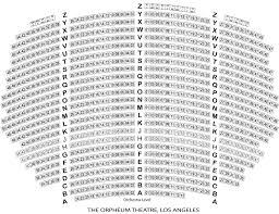 orpheum theatre seating chart world of reference