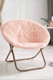 Urban Shop Faux Fur Saucer Chair With Metal Frame One Size Blush Saucer Chairs Urban Shop Chair