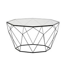Find quality home furniture manufacturers & promotions of furniture and home decor from china. Black Metal And Tempered Glass Coffee Table Blossom Maisons Du Monde