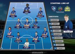 مختار علي ــ عبد المجيد. Ø§Ù„ØªØ´ÙƒÙŠÙ„ Ø§Ù„Ø±Ø³Ù…Ù‰ Ù„Ù…Ø¨Ø§Ø±Ø§Ø© Ø§Ù„Ù‡Ù„Ø§Ù„ Ø¶Ø¯ Ø§Ù„Ù†ØµØ± ÙÙ‰ Ø§Ù„Ø¯ÙˆØ±Ù‰ Ø§Ù„Ø³Ø¹ÙˆØ¯Ù‰ Ø§Ù„ÙŠÙˆÙ… Ø§Ù„Ø³Ø§Ø¨Ø¹