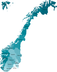 En sami septentrional, norga), oficialmente reino de noruega, es un estado soberano de europa septentrional, cuya forma de gobierno es la monarquía democrática parlamentaria. Vinilo Mapamundi Mapa Simplificado De Noruega Tenvinilo