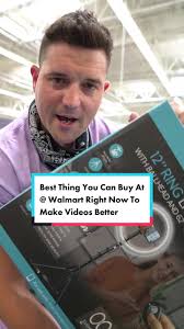 Walmart Ring Light with Tripod and Green Screen