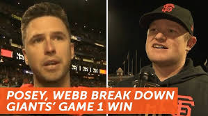 Giants' Logan Webb, Buster Posey break down Game 1 win over Dodgers