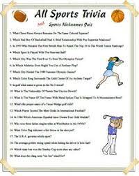 Find out what sports are right for your kids, how much is too much, and ways to find balance during the bus. 25 Sports Trivia Ideas Trivia Sports Sports Trivia Games