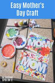 Do single colors, mix colors, add glitter, make it unique. Easy Mothers Day Craft Idea For Kids With Paint Resist