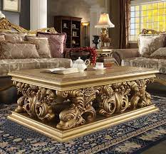 Default sorting sort by popularity sort by latest sort by price: Homey Design Hd 8016 Coffee Table Metallic Bright Gold Finish Luxury Furniture Palace Home