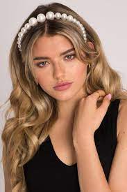 Empress Pearl Headband In 2021 Headband Hairstyles Hair Styles Black Ponytail Hairstyles