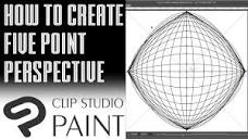 Clip Studio] How to Create Five Point Perspective - YouTube