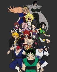 Dragon ball z and my hero academia. My Hero Academia X Dragonball Mash Up Series Completed Check Out My Instagram User Theemodrake Bokunoheroacademia