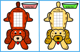 free sticker chart templates dog shaped reading sticker