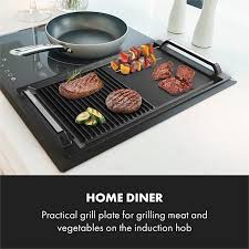 The speedboost® function on bosch induction cooktops adds even more power to speed up the cooking process. Klarstein Delicatessa Grill Pan Grill Plate Induction Hob Accessories Black