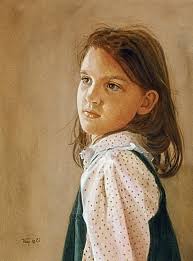 Girl in Polka Dots Painting by Robert Tracy