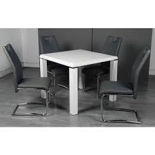 Folding table for everyday use. Annaghmore Clarus White Square Dining Table And 4 Claren Gre